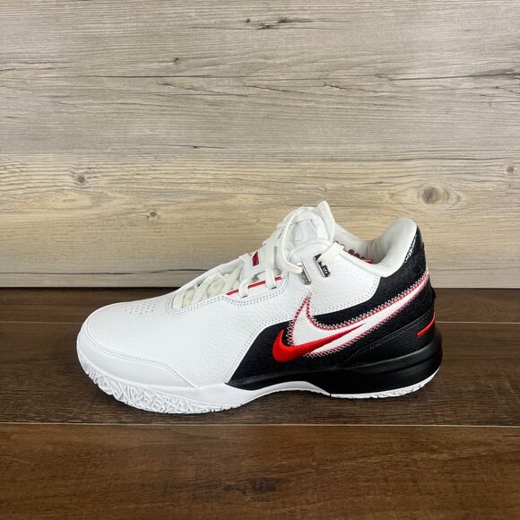 Nike LeBron NXXT Gen AMPD First Game Mens Size 13 White Black Red FJ1566 100 New - Picture 2 of 9